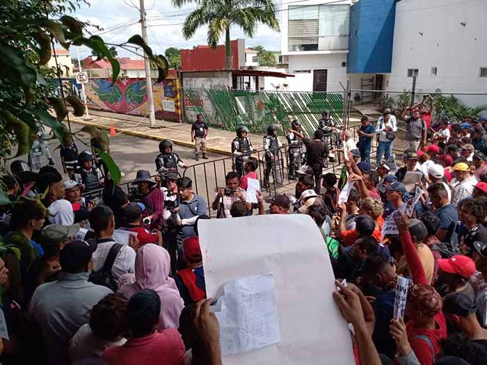 Marchan Y Protestan Migrantes En Tapachula Por Burocratismo En Oficinas