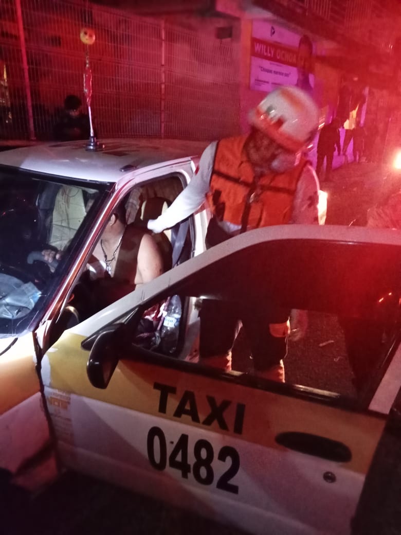 El Orbe Al Momento Taxista Lesionado En La Poniente Entre Y