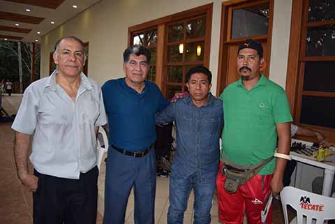Humberto Blanco, Olivio Santos, Jesús Escalante, José Castillo.
