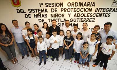 Gobierno de Tuxtla Gutiérrez Garantiza Derechos de Niñas, Niños y Adolescentes