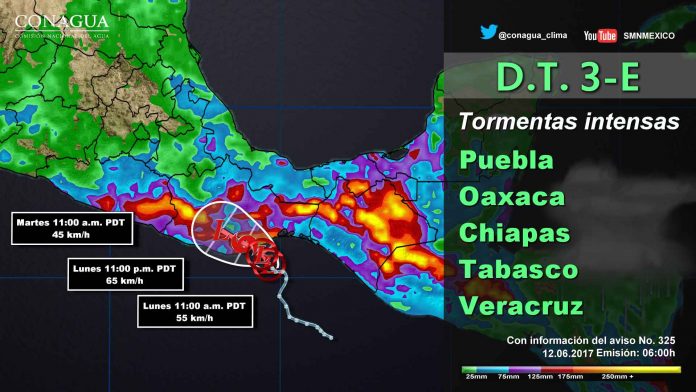 Tormenta “Calvin” Provoca Torrenciales Lluvias en Oaxaca, Guerrero, Chiapas