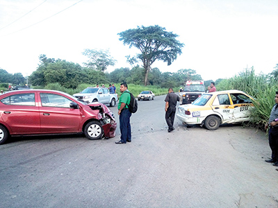 Taxista Provocó Fuerte Accidente