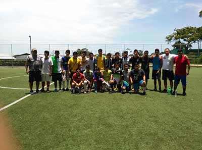 Actividad en Escuela Municipal de Futbol de Cacahoatán