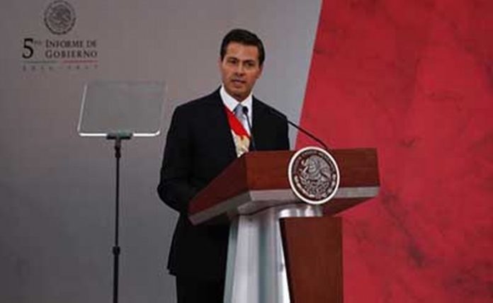 Emite Peña Nieto Mensaje a la Nación en el Marco del V Informe De Gobierno