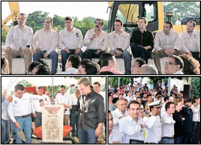 Conmemora Velasco Anexión de Chiapas a México; Colocan la Primera Piedra del Nuevo Hospital del IMSS