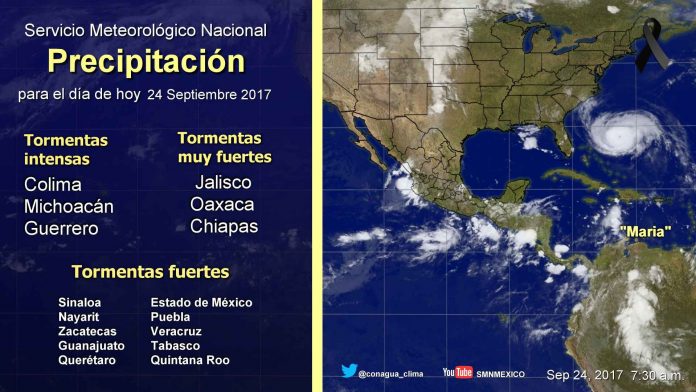 Tormenta Tropical “Pilar” Provoca Intensas Lluvias en Pacífico Mexicano