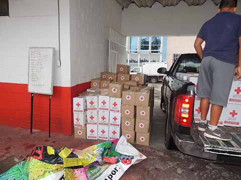 Entrega Cruz Roja Ayuda Humanitaria en Unión Juárez