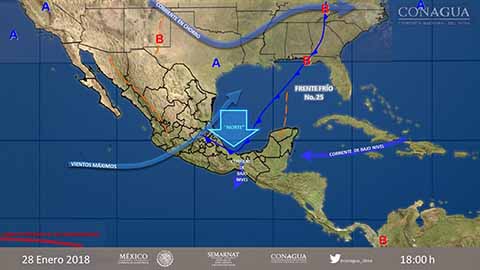 Prevé SMN Lluvias con Actividad Eléctrica en Sureste de México