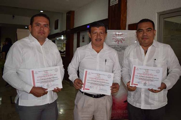 Jos&eacute; Rodas, Fidel Moreno, Heriberto Mendoza.