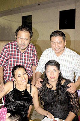 Cristian López, Margarita Velasco, Aremi Vázquez, Luis Rabanales.