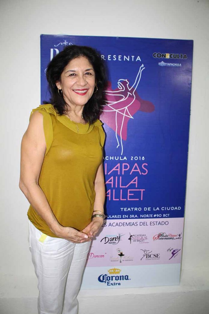 Edith García. Directora del Ballet Clásico de Tapachula.