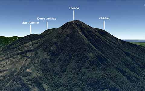 Vigilan en Guatemala Actividad en 4 Volcanes, Incluyendo al Tacaná