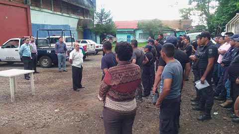 Policías se Reincorporan a sus Actividades en Cacahoatán