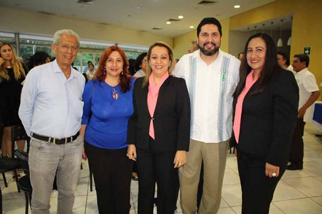 Benjamín Aguilar, Heidi Reyero, Marycarmen Elorza, Carlos López, Sandra Hernández.