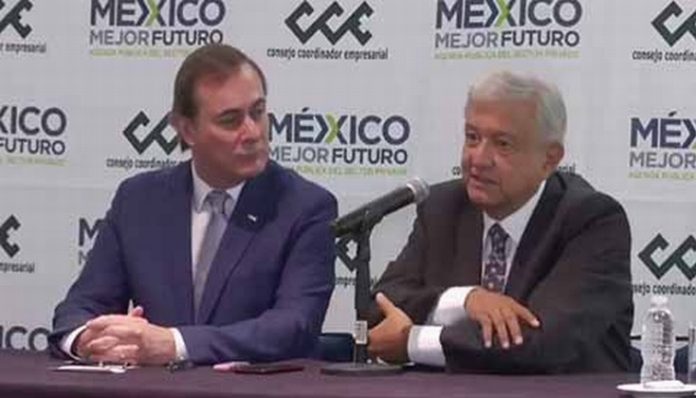 Ante más de 50 líderes de la Cúpula Empresarial encabezados por Juan Pablo Castañón Castañón, el Presidente electo Andrés Manuel López Obrador, expuso diversos proyectos en materia de economía.