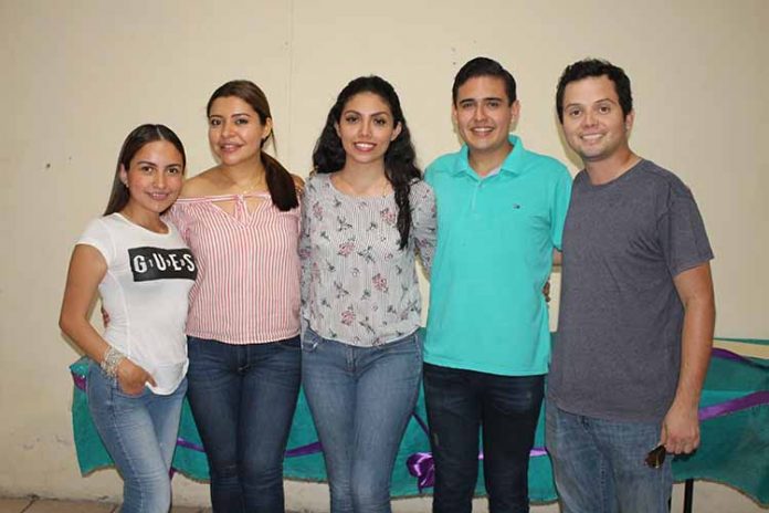 Christa Durante, Esthela Zamora, Génesis Martí, Jorge de León, Carlos Zepeda.