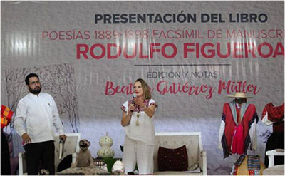 Beatriz Gutiérrez Müller Presenta Libro Sobre el Poeta Rodulfo Figueroa