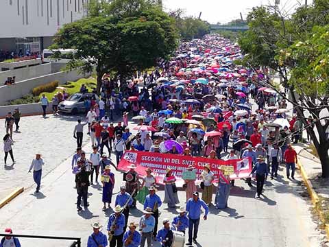 CNTE Marcha en Tuxtla Gutiérrez Contra Sexto Informe
