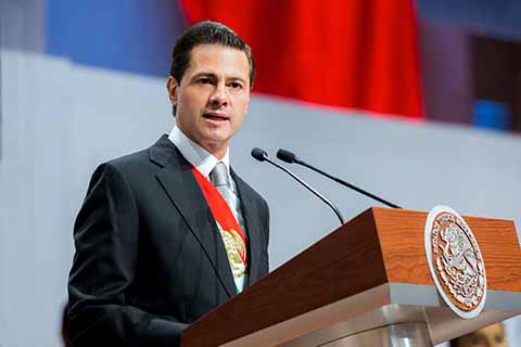 Acompañado por miembros de su gabinete y gobernadores, el presidente de la república Enrique Peña Nieto, destacó logros en su sexto y último informe de gobierno.