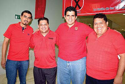 Roberto Sánchez, Jesús Almeida, Leonardo Rodríguez, Eleazar Serrano.