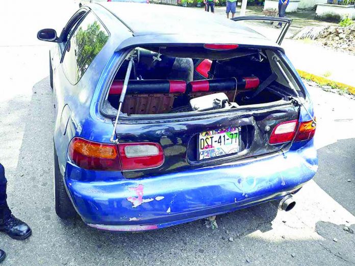 Pegó por Alcance y Provoca Daños a un Honda