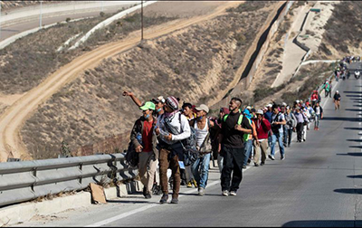 Transitan mil 600 Migrantes más de la Caravana Rumbo a Tijuana