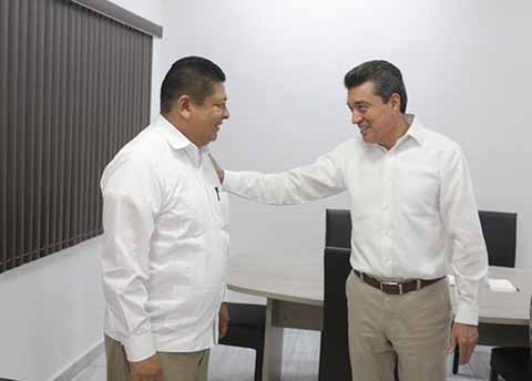 Se Reúne Rutilio con el Nuevo Dirigente Estatal de Morena