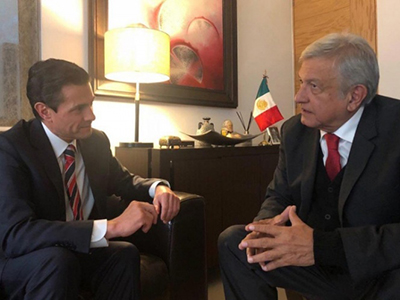 Se Reúne López Obrador con Peña Nieto Para Afinar Detalles de la Toma de Protesta