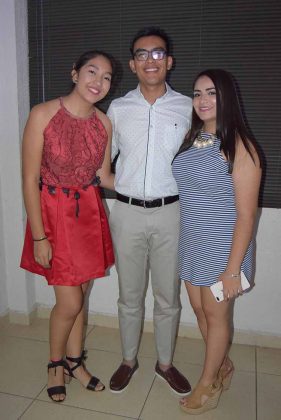 Valeria López, Miguel Pérez, Mónica Bolaños.