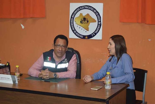 René Simón Ortega, Presidente de CIME; Ana Salazar, Jefa de Gestión Tecnológica y Vinculación del ITT.