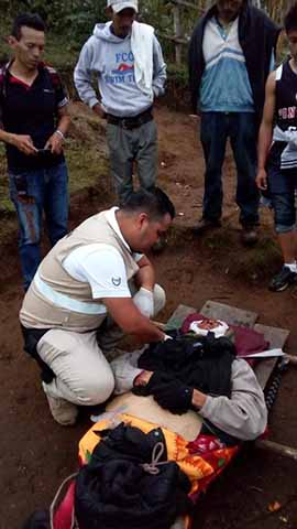 Rescatan a Excursionista Accidentado en el Volcán Tacaná
