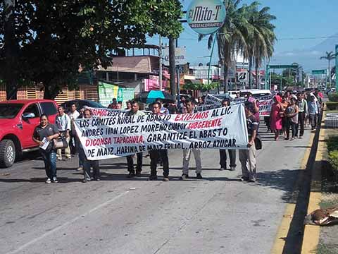 Protestan por Desabasto en Tiendas Comunitarias de Diconsa