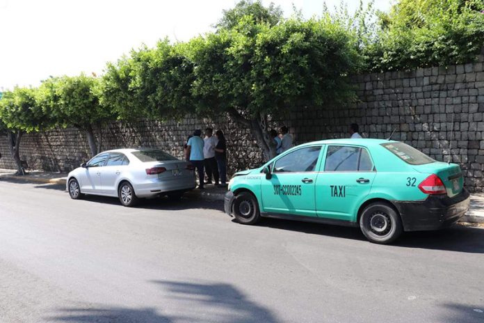 Taxista Causó Choque por Alcance