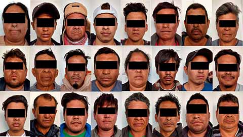 Trasladan a El Amate a 24 Integrantes del MOCRI Detenidos por Invasión