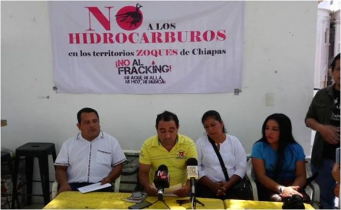 Zoques en Chiapas se Manifiestan Contra Proyectos Extractivos