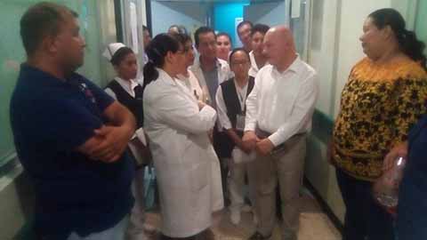 Visita el Secretario de Salud el Hospital de Huixtla