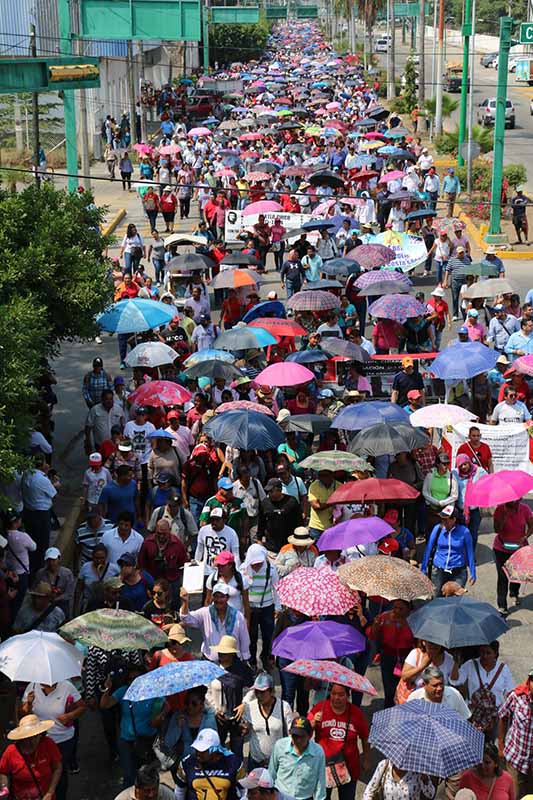 Protesta CNTE y Organizaciones Contra de la Reforma Educativa