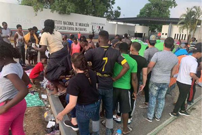 Atiende INM más de mil Migrantes en una Semana en Tapachula