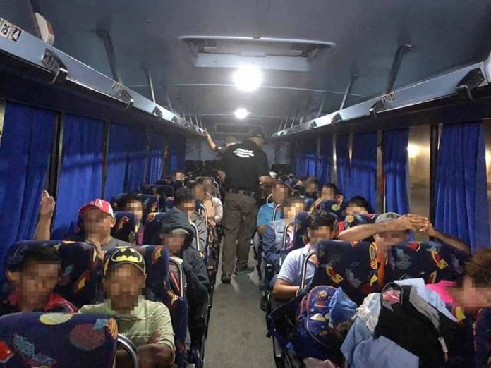 Aseguran 32 Ilegales que Viajaban en Autobús de Pasaje