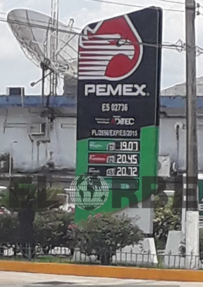 La gasolinera ubicada en la prolongación de la Central Poniente, junto a la Volkswagen de Tapachula, presenta estas tarifas en este sábado 25 de mayo
