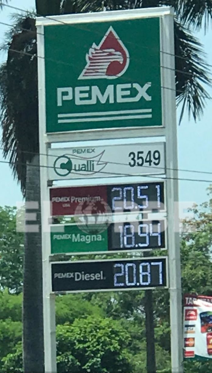 Cotice precios...este lunes así amanecieron las tarifas de los combustibles en el municipio de Frontera Hidalgo, en Chiapas.