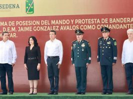 Asiste Rutilio Escandón a Toma de Protesta del Nuevo Comandante de la VII Región Militar