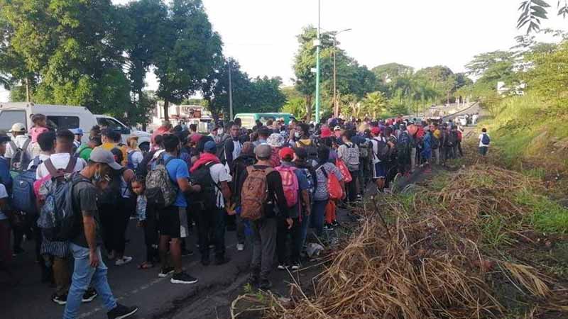 Parte Cuarta Caravana Migrante y Pernocta en Huixtla A las 2 00