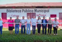 Yamil Melgar Inaugura Biblioteca Pública en Ejido 20 de Noviembre de Tapachula