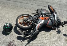 MOTOCICLISTA RESULTA LESIONADA TRAS SER IMPACTADA POR AUTOMÓVIL EN CALZADA LAS PALMAS