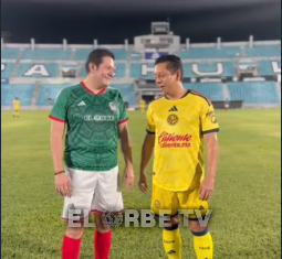 Convivencia futbolera de la FGE con periódico El Orbe.
